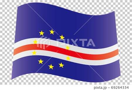 New World Flag 2:3Ver gradation waveform Cape Verde 69264334