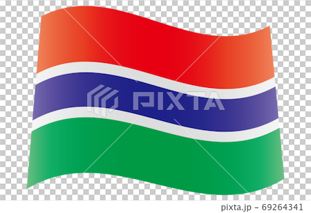 New World Flag 2:3 Ver gradation waveform Gambia 69264341