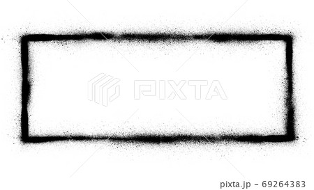 graffiti rectangle frame sprayed in black over white graffiti rectangle frame sprayed in black over white 69264383