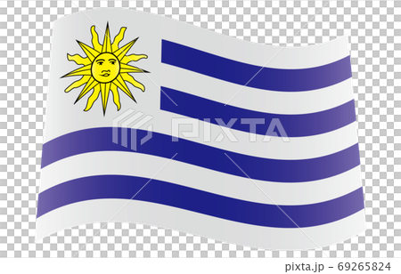 New World Flag 2:3Ver gradation waveform Uruguay New World Flag 2:3Ver gradation waveform Uruguay 69265824