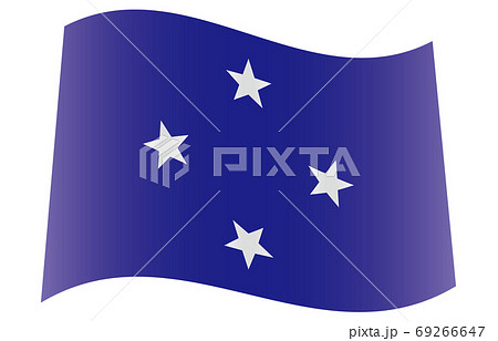 新世界の国旗2：3Verグラデーション波形　ミクロネシア連邦