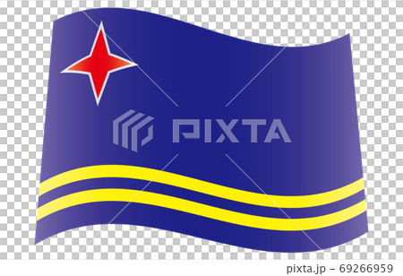 New World Flag 2:3Ver gradation waveform Aruba New World Flag 2:3Ver gradation waveform Aruba 69266959