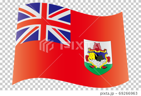 New World Flag 2:3Ver gradation waveform Bermuda Islands 69266963