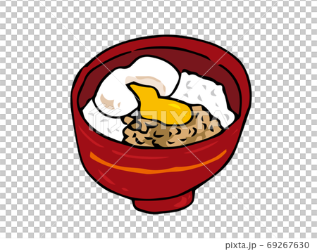 Natto egg rice bowl 69267630