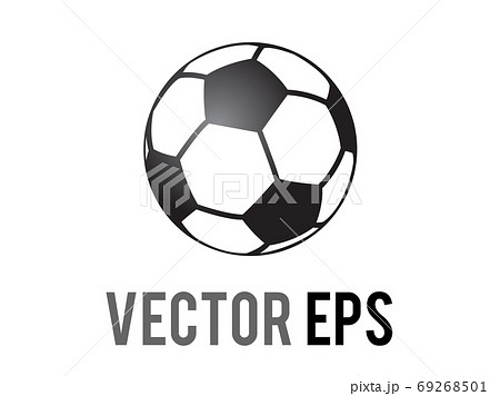 The Isolated Vector Round Black And White Ball のイラスト素材