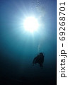 水中のダイバー 69268701