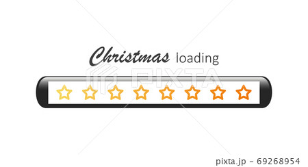 christmas loading bar with stars 69268954