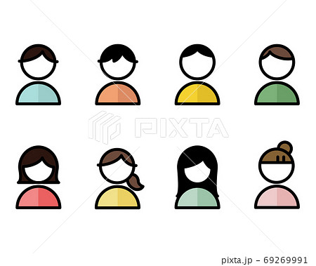 Set Of Male And Female Stock Illustration