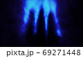 Three shadows in the light from above the temple of darkness. 69271448