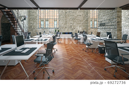 contemporary loft office 69272736