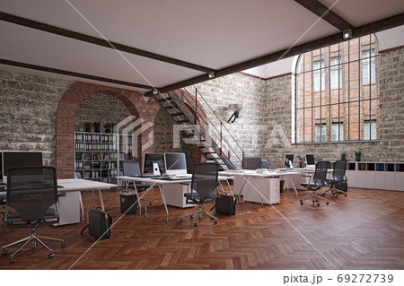 contemporary loft office 69272739