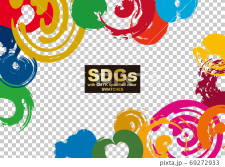 SDGs color abstract frame SDGs color abstract frame 69272933