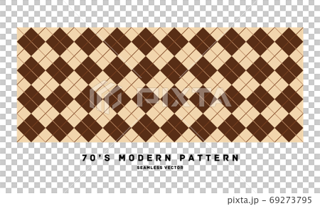 70年代復古現代無縫圖案材料矢量圖 69273795