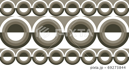 70年代 レトロモダンなシームレスパターン素材 ベクターイラスト 69273844