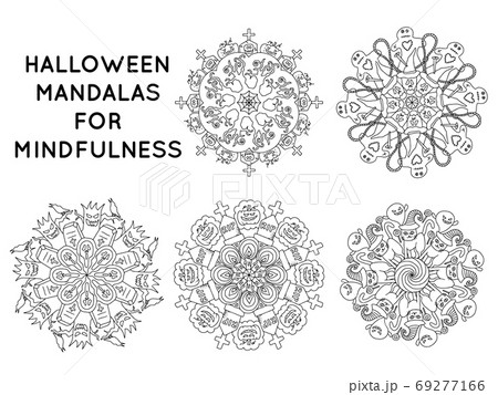 Halloween theme mandala 69277166