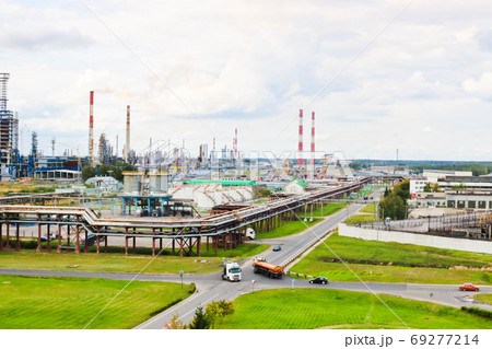 Industrial landscape. Panoramic view Industrial landscape. Panoramic view 69277214