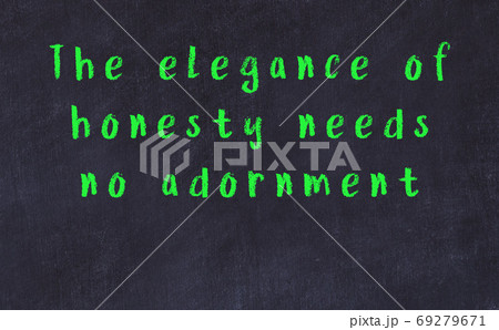 Black chalkboard with wise inscription on it 69279671