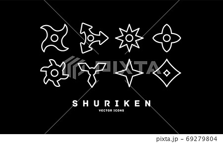 手裏剣 ベクターアイコン 69279804