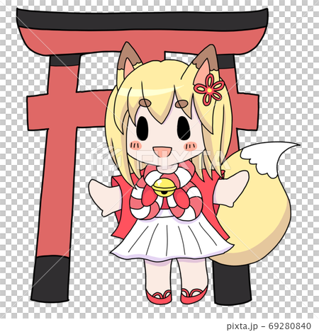 Okitsune Girl and Torii 69280840