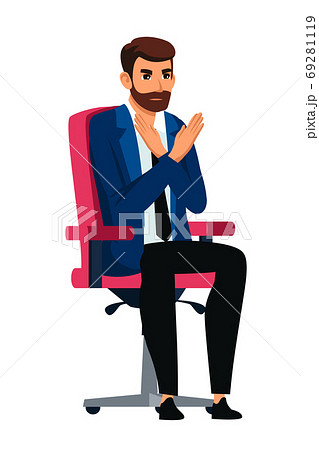 Hr manager rejection gesture isolated on white 69281119