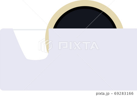 セロテープのイラスト カッター 接着 事務用品 文房具 アイコン ベクター セロテープのイラスト カッター 接着 事務用品 文房具 アイコン ベクター 69283166