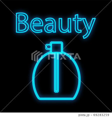 bottle filled with fragrant sweet body perfume. 69283259