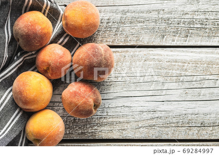 Fresh ripe bio peaches. Fresh ripe bio peaches. 69284997