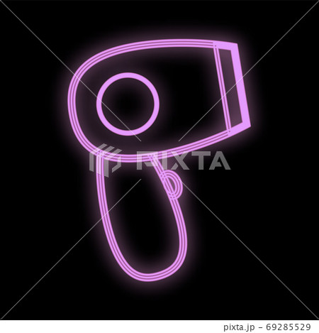 hair dryer bright glamorous pink, neon 69285529