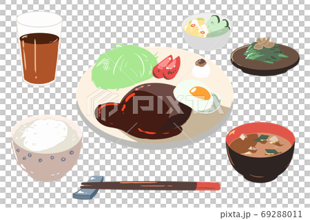 Hamburger set meal (no line) Hamburger set meal (no line) 69288011
