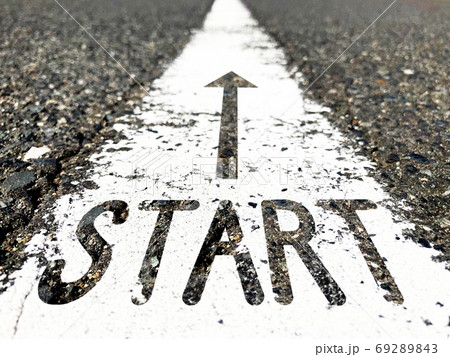 センターライン 2　START　矢印 69289843