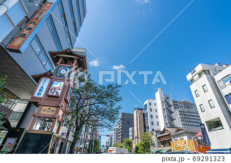 日本の東京都市景観　日本橋人形町などを望む 69291323