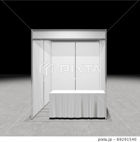 展示会の基礎小間の3dレンダリング 69291540