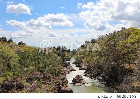 厳美渓（岩手県一関市）	 69292108