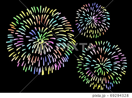 花火の切り絵のイラスト素材 [69294328] - PIXTA