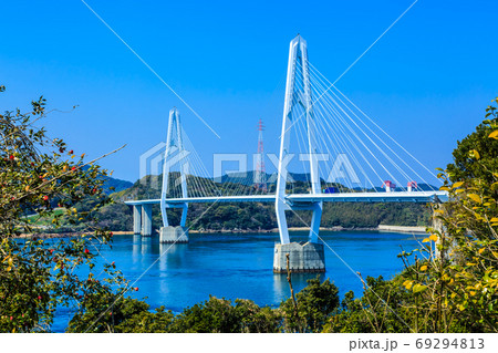 大島大橋 呼子からの眺め 【長崎県西海市】 大島大橋 呼子からの眺め 【長崎県西海市】 69294813