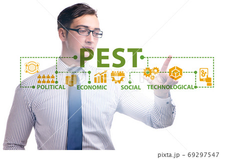 Business people in PEST analysis business concept Business people in PEST analysis business concept 69297547