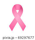Pink ribbon symbol of the organizations supporting the program for the fight against breast cancer. 69297677