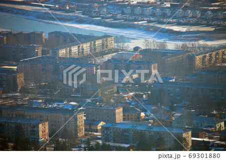 View of the city of Ust-Kut district, the"Rechniki" 69301880