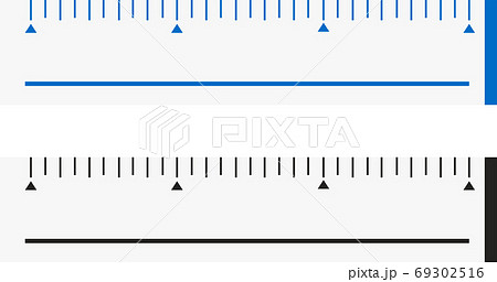 定規のイラスト素材 定規 文房具 図る ものさし 筆記用具 ベクターのイラスト素材