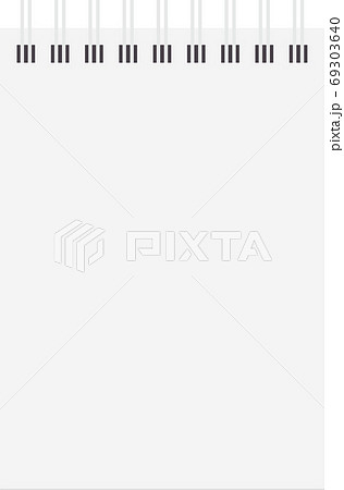 メモ帳のイラスト素材 メモ 紙 文房具 事務用品 ベクターのイラスト素材