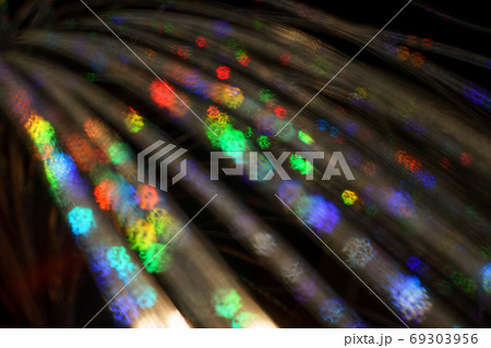 Christmas background. Festive abstract background with bokeh defocused lights and stars 69303956