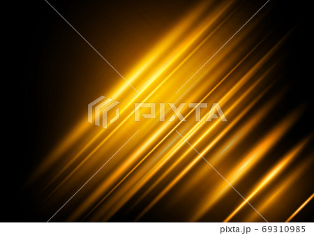 黄金の光　ゴールド抽象背景 69310985
