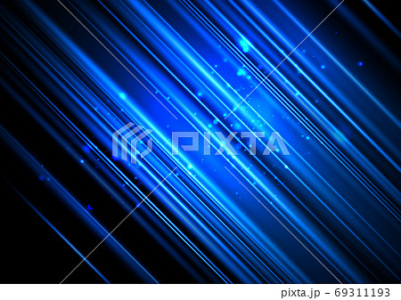 青色の光 メタリック抽象背景素材のイラスト素材