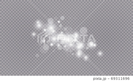 Glowing light effect with many glitter particles isolated on transparent background. Vector starry cloud with dust. Magic christmas decoration Glowing light effect with many glitter particles isolated on transparent background. Vector starry cloud with dust. Magic christmas decoration 69311696
