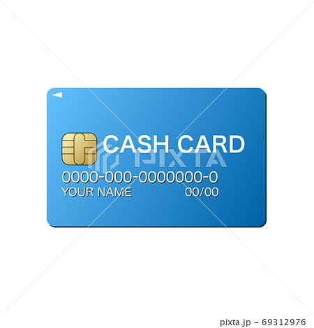 キャシュカード 銀行カード 銀行口座 Cash Cardのイラスト素材