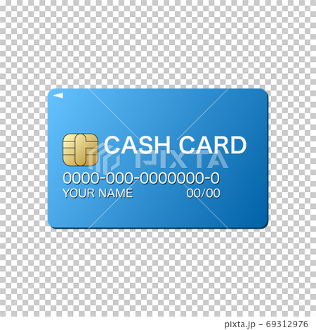 キャシュカード 銀行カード 銀行口座 Cash Cardのイラスト素材