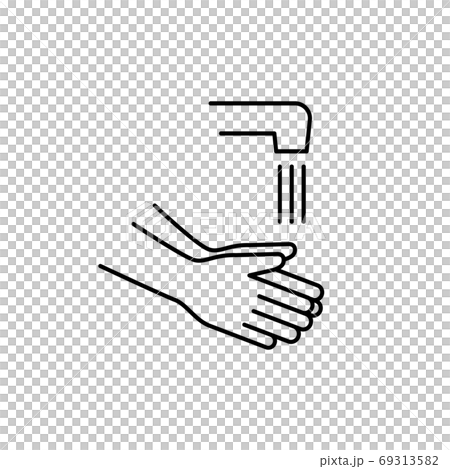 矢量圖圖標為洗手的主題 69313582