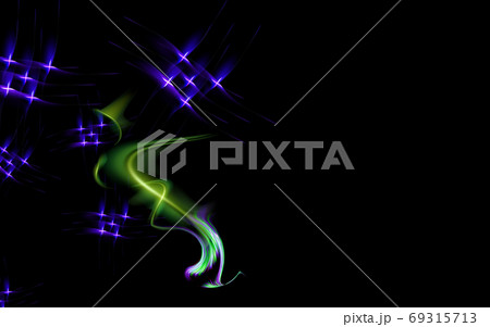 Minimal dark blue green fiery background abstract vector illustration 69315713