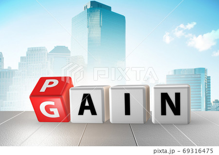 No pain no gain concept - 3d rendering 69316475