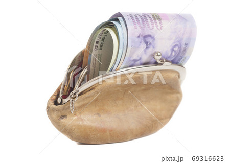 Swiss francs in wallet Swiss francs in wallet 69316623